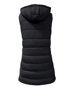 Zip Up Longline Hooded Puffer Vest Coat (15)
