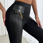 Black High Waist Stretch Pants photo 3