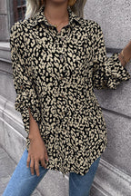 Leopard Roll-tap Sleeve Shirt (8)