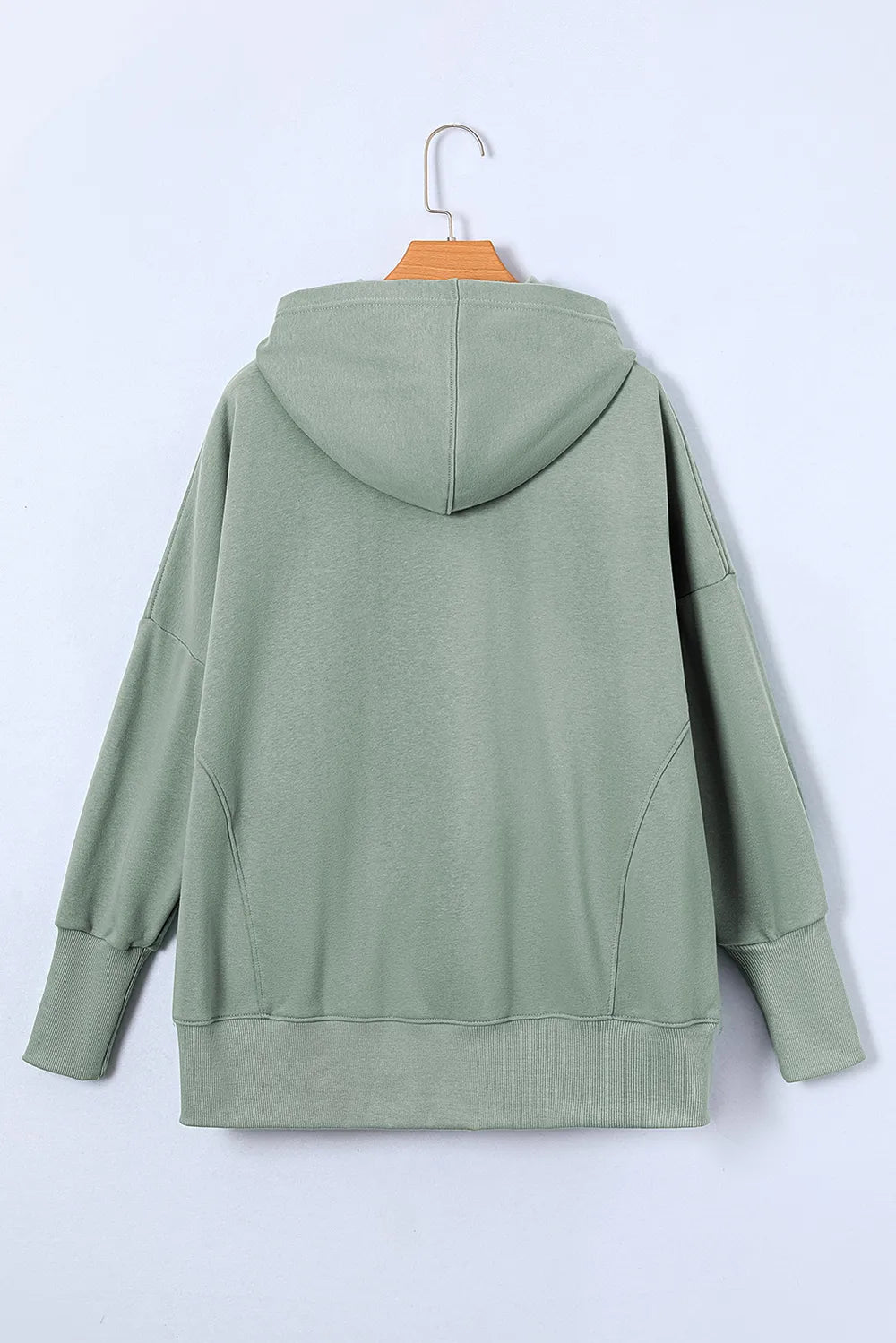 Quarter-snap Dropped Shoulder Hoodie (26)