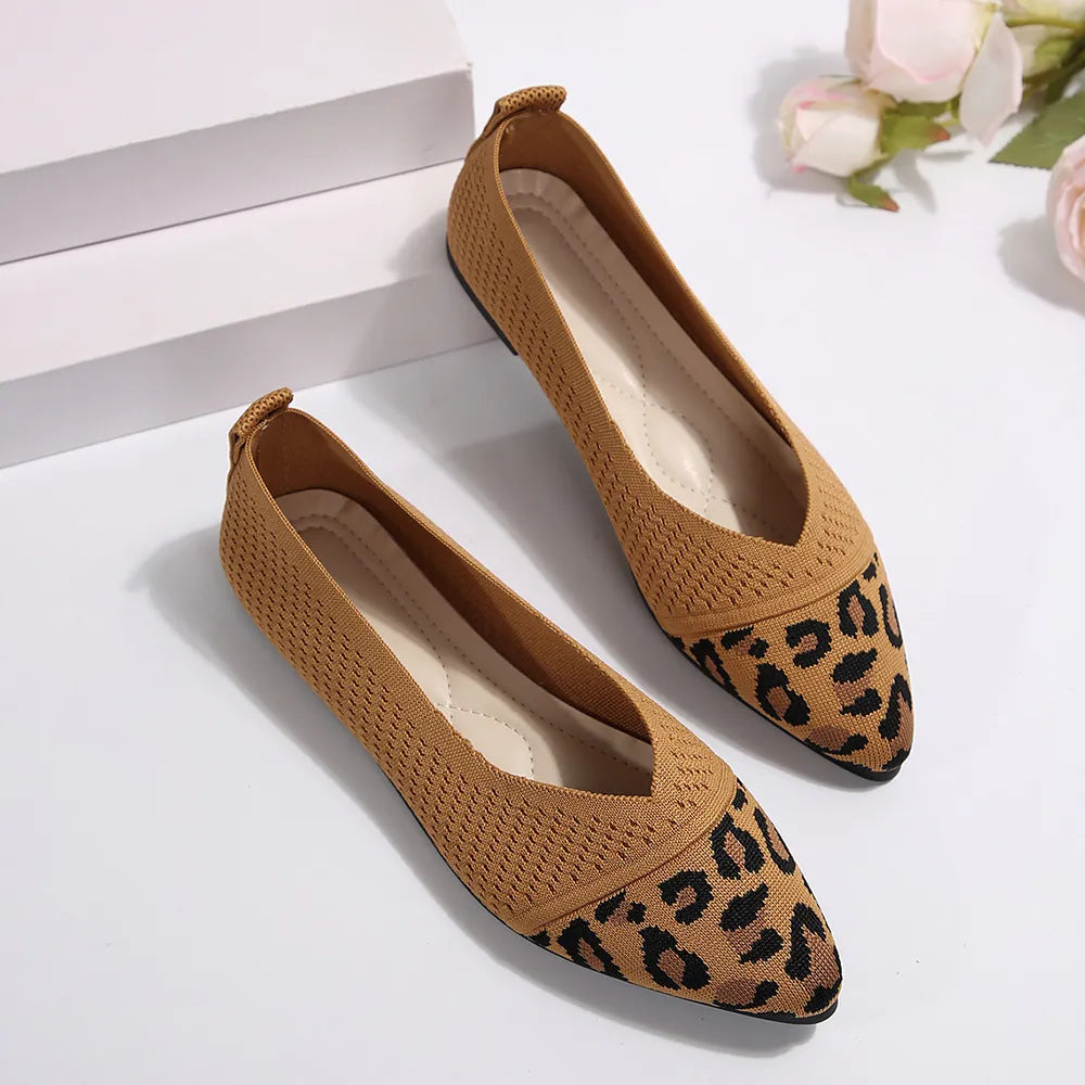Point Toe Mesh Flat Slip-ons (3)