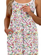 Full Size Floral Print Wide Leg Casual Jumpsuit Plus (14)