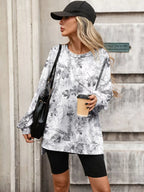 Printed Round Neck Sweatshirt (4)