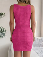 V-neck Wide Strap Sweater Dress (7)