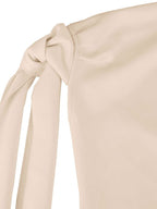 One-shoulder Bowknot Mini Dress (10)