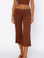 Mid Rise Capris Pants (9)