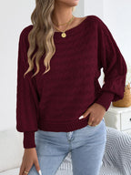 Cable Knit Boat Neck Sweater (16)