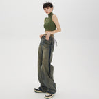 High-waisted Straight Baggy Jeans photo 4