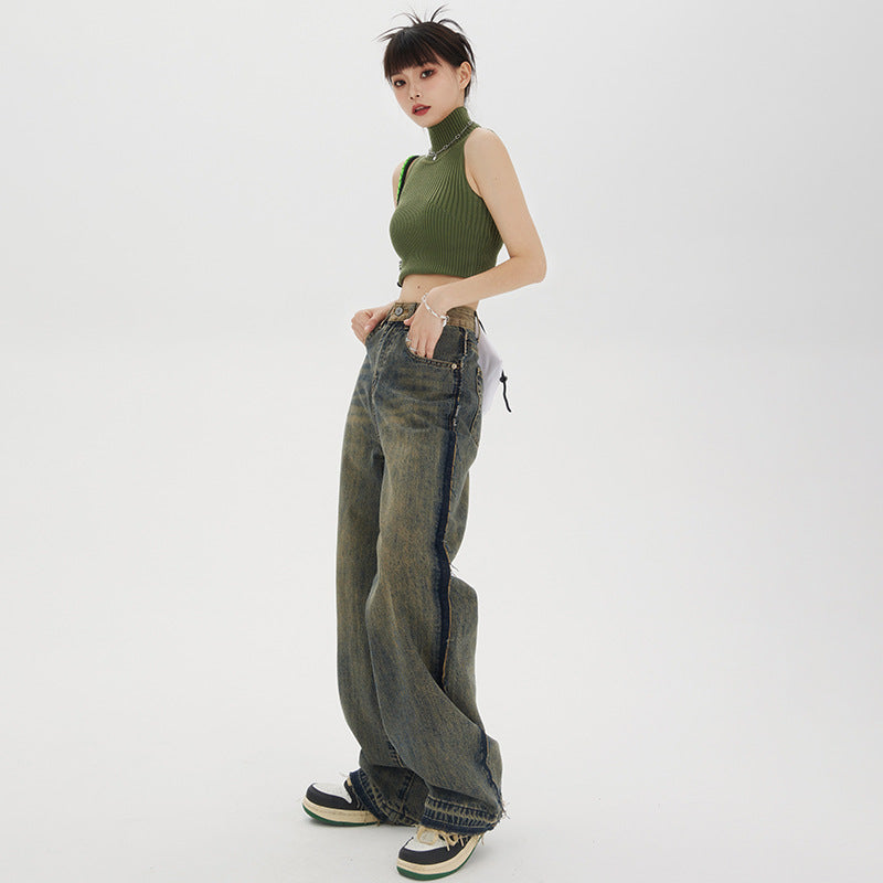 High-waisted Straight Baggy Jeans photo 4