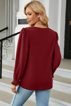 Round Neck Long Sleeve T-shirt (2)