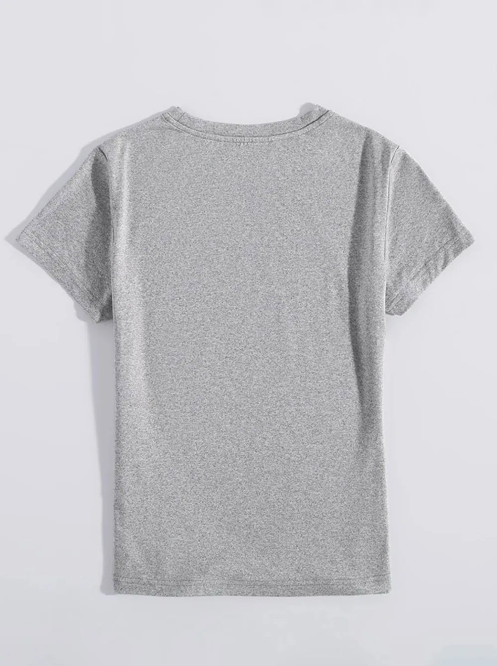 Happy Round Neck Short Sleeve T-shirt (14)