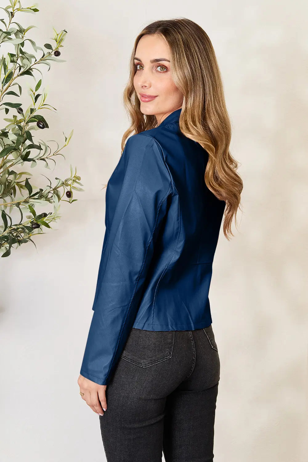 Mock Neck Zip Up Jacket (12)