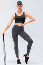 Wide Waistband Slim Fit Active Leggings (9)