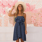 Ruffled Polka Dot Dress variant CJNSSYLY07355-Navy Blue-XL|CJNSSYLY07355-Navy Blue-M|CJNSSYLY07355-Navy Blue-L|CJNSSYLY07355-Navy Blue-S|CJNSSYLY07355-Navy Blue-XXL