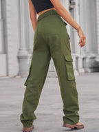 High-waisted Multi-pocket Cargo Jeans (24)
