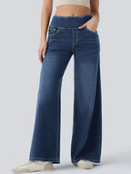 High-waisted Wide Leg Jeans (13)