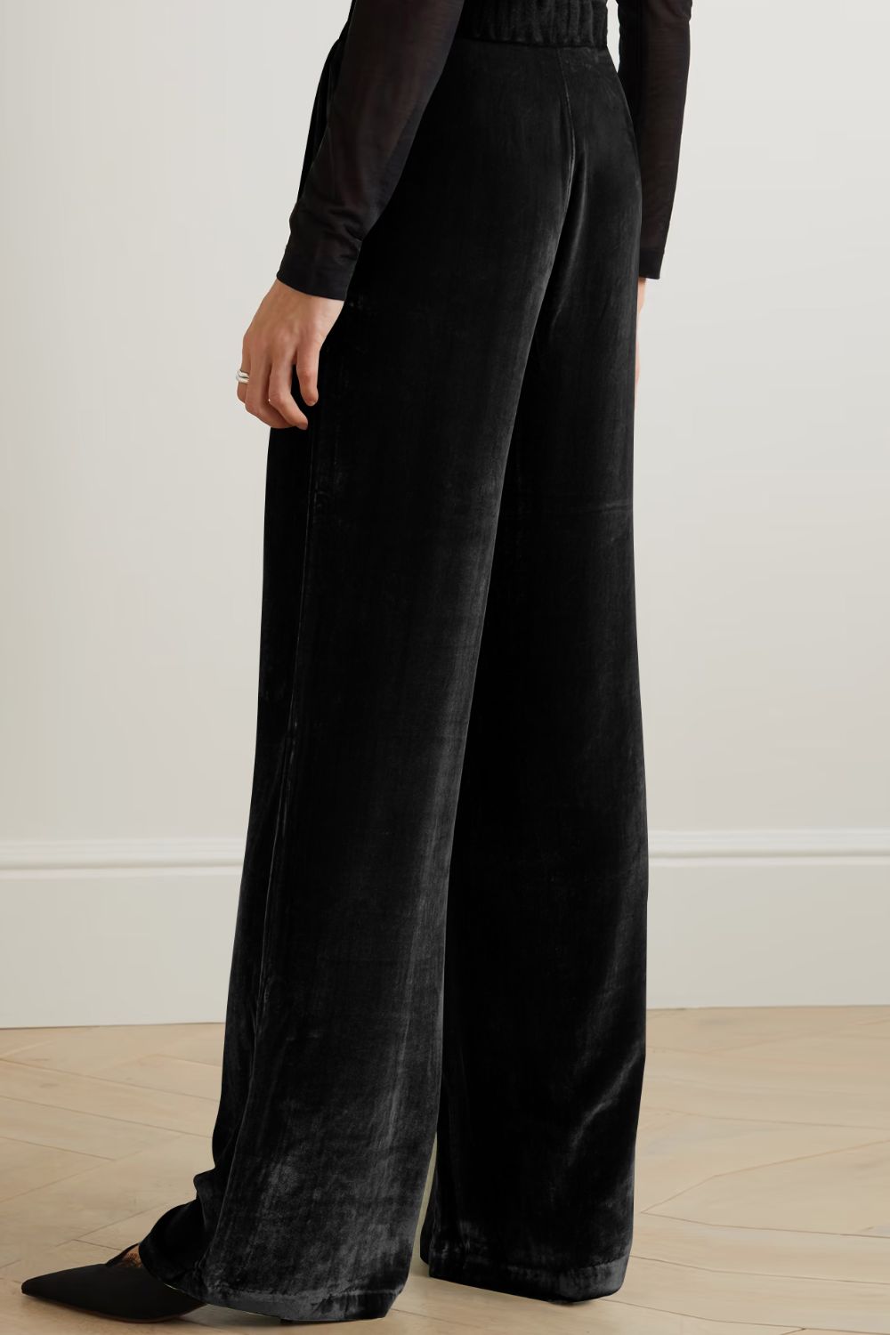 Loose Fit High Waist Long Pants Pockets (7)