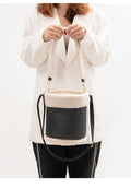 Autumn Winter Plush Pu Leather Bucket Bag variant CJNS198791001AZ