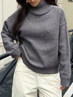 Turtleneck Long Sleeve Sweater (7)