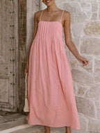 Pleated Bodice Midi Cami Dress (20)