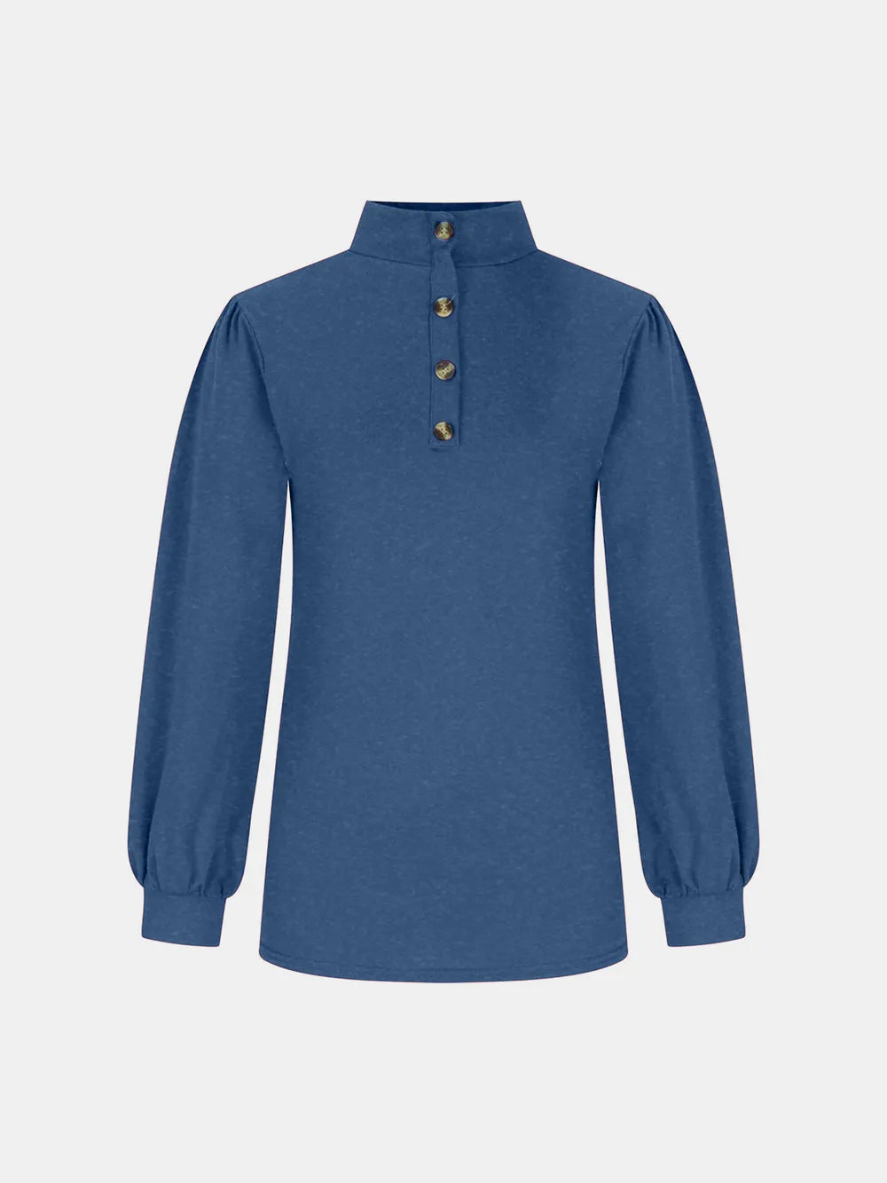Full Size Mock Neck Long Sleeve T-shirt (23)
