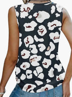 Printed V-neck Tank (5)