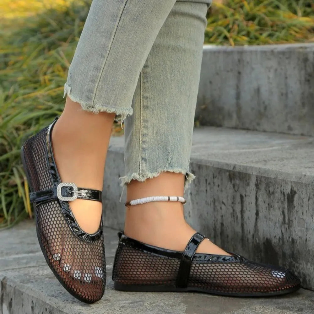 Round Toe Flats Sandals
