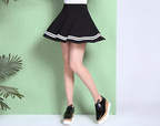 Skirt A-line Half-length Pleated High Waist Anti-light photo 2