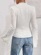 Lettuce Edge Flare Sleeve Top (5)