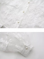 Lace Lantern Sleeve Belted Maxi Dress (12)