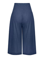 Smocked Wide-leg Capri Pants (13)
