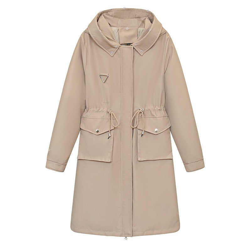 Parka Overknee Long Cotton Coat Jacket Trench photo 2