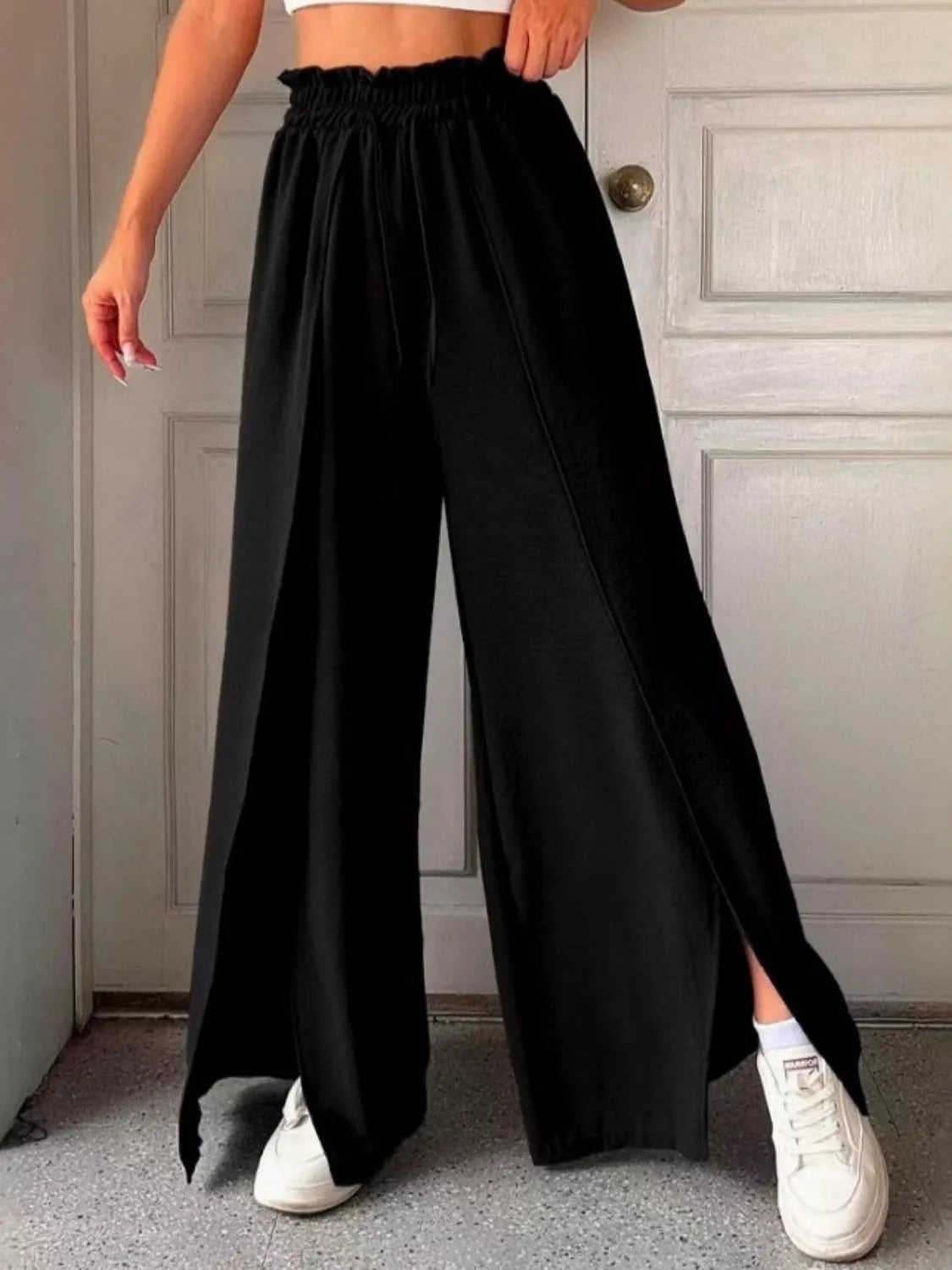 Slit Wide Leg Pants (8)