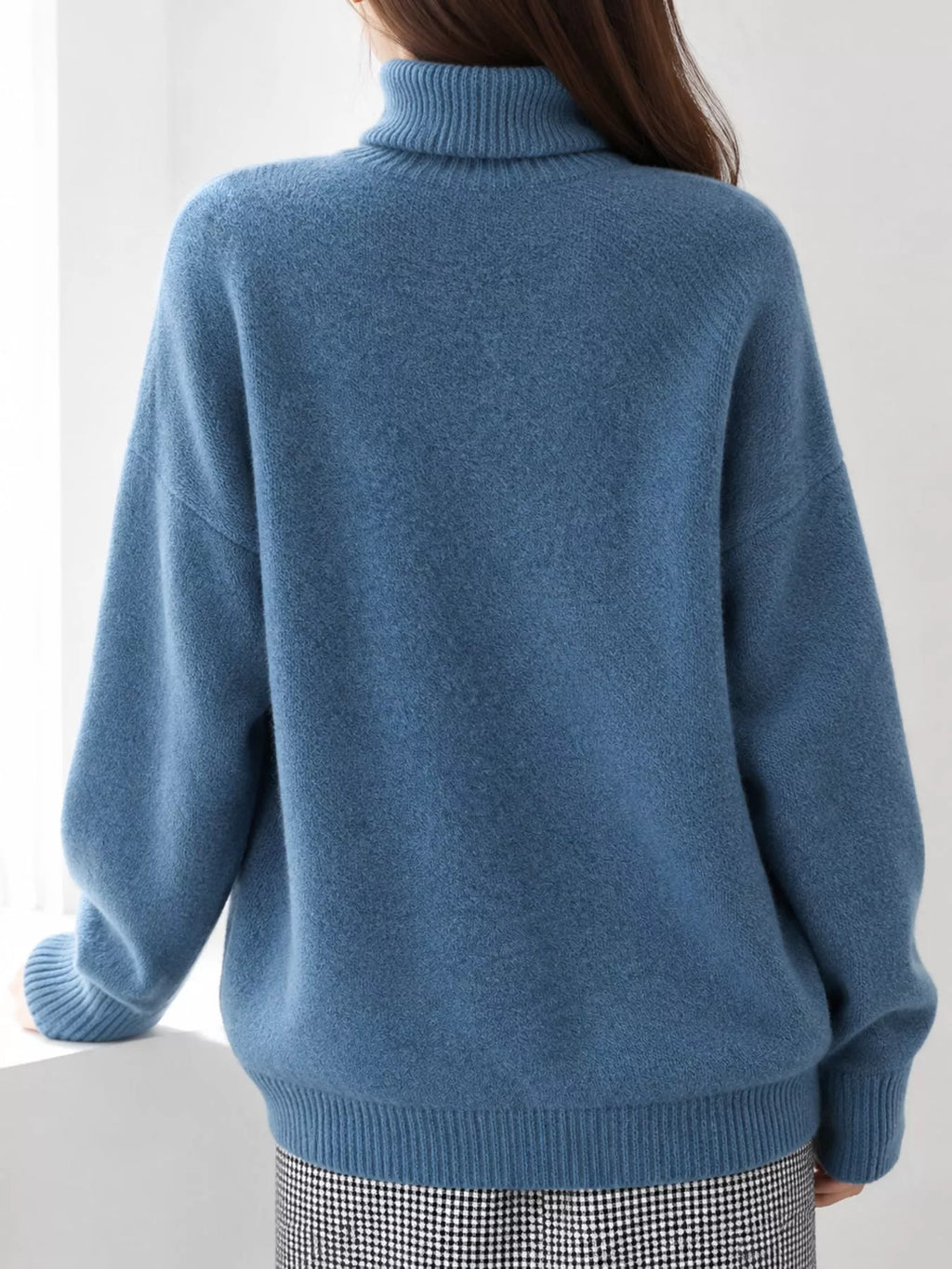 Turtleneck Dropped Shoulder Sweater (37)