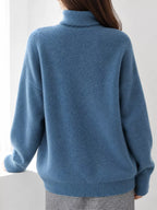 Turtleneck Dropped Shoulder Sweater (37)