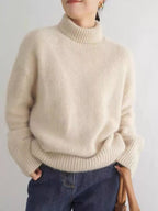 Turtleneck Dropped Shoulder Sweater (2)