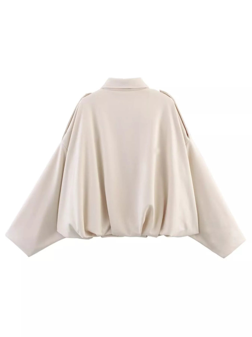 Collared Neck Dropped Shoulder Jacket (10)