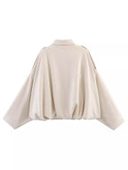 Collared Neck Dropped Shoulder Jacket (10)
