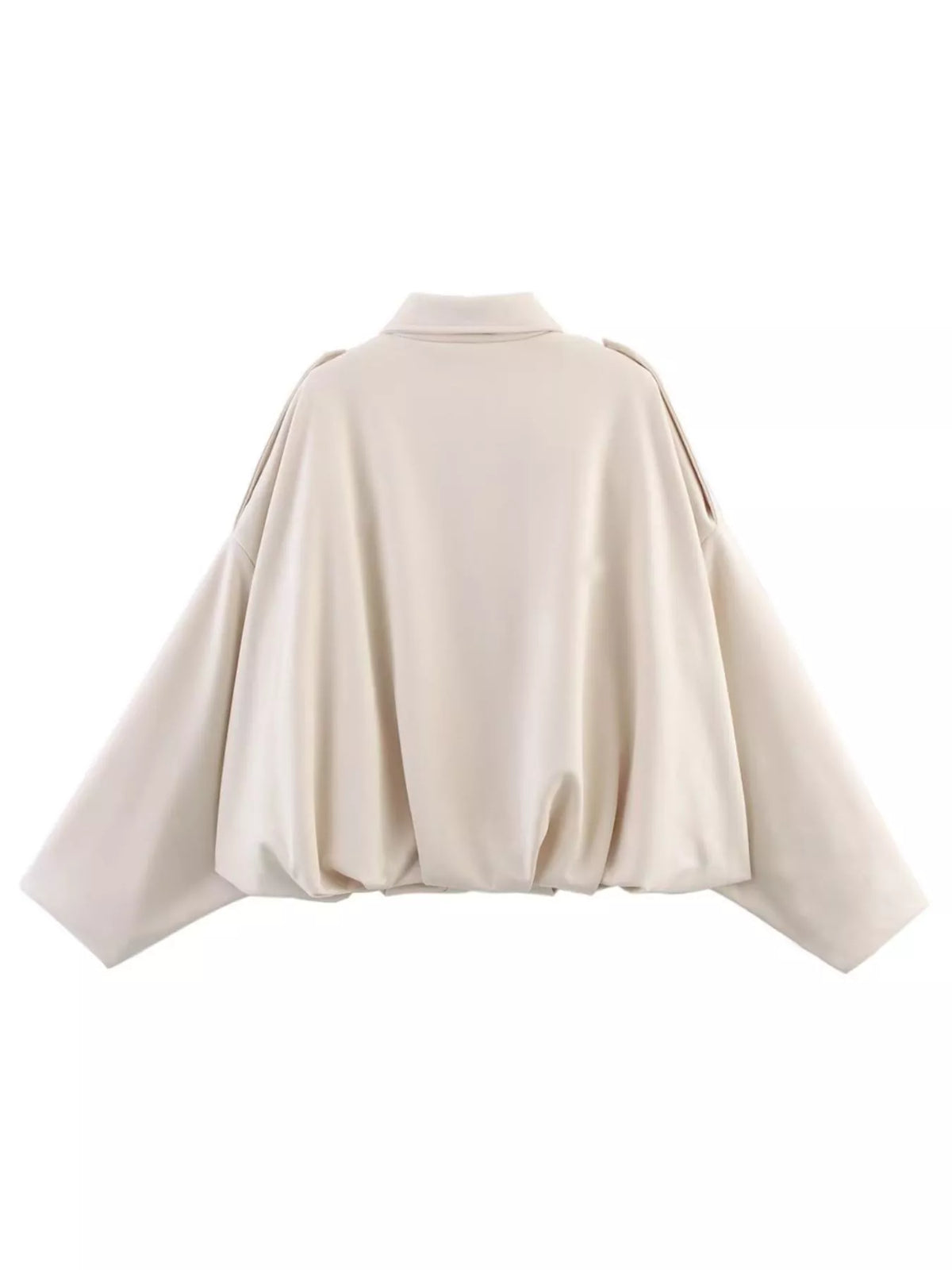 Collared Neck Dropped Shoulder Jacket (10)