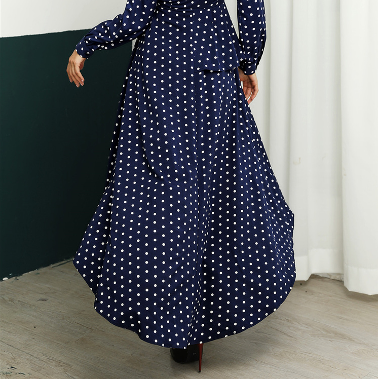 Long Sleeve Polka Dot Dress photo 2