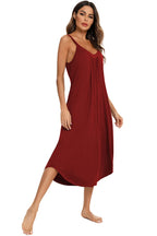 V-neck Midi Lounge Dress (24)