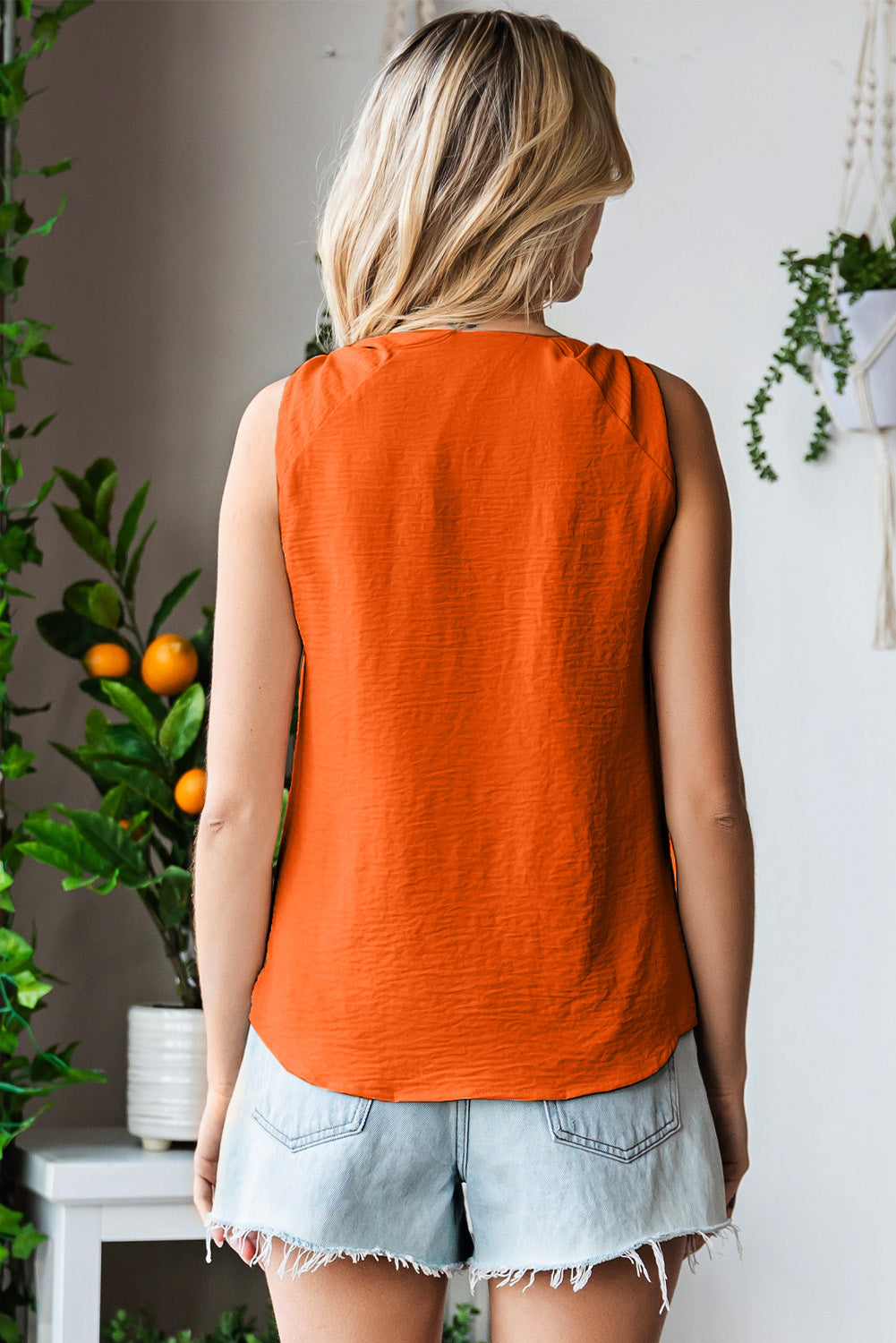 Knot Detail V-neck Tank (8)