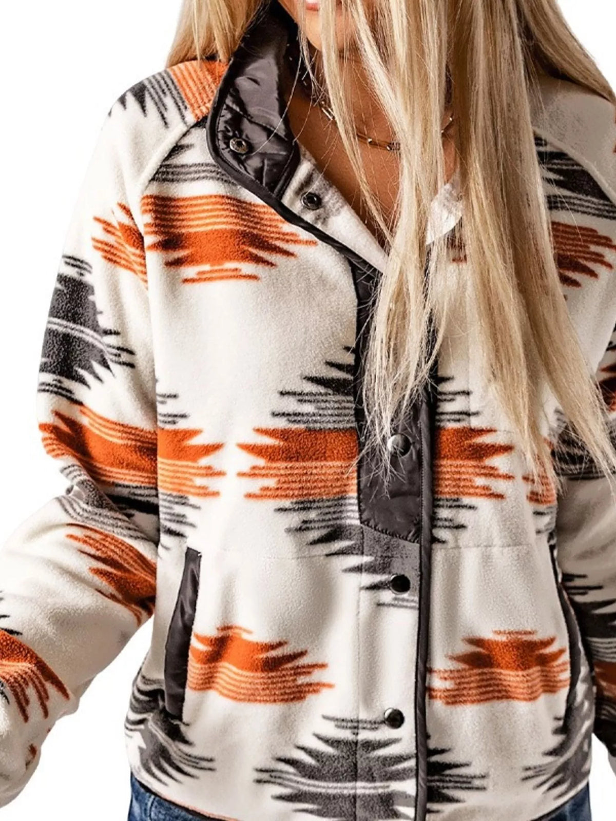 Geometric Snap Down Jacket (3)