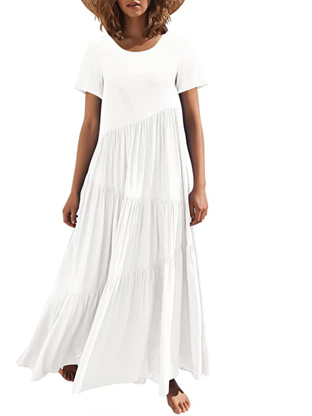 Round Neck Tiered Ruffle Maxi Dress (17)