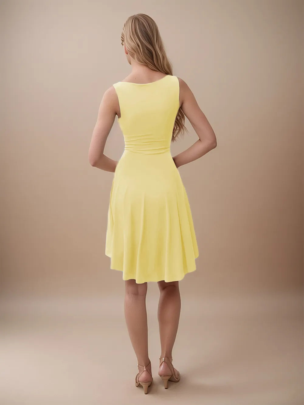 High-low Round Neck Sleeveless Mini Dress (18)