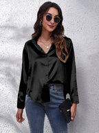 Collared Neck Buttoned Long Sleeve Shirt (10)