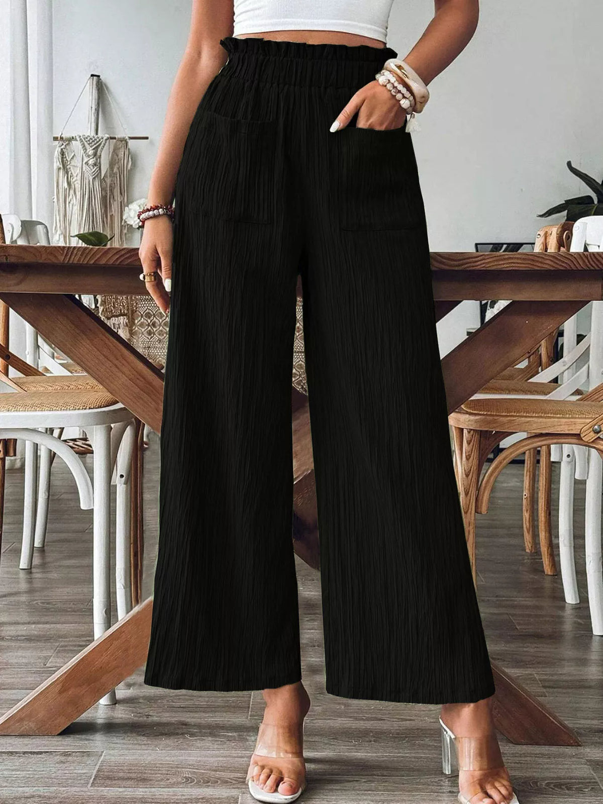 High-waisted Wide Leg Pants (7)