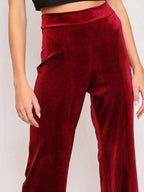 Full Size Velvet Wide Leg Pants Plus (5)
