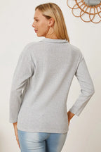 Collared Neck Dropped Shoulder T-shirt (2)