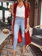 Open Front Long Sleeve Coat (10)